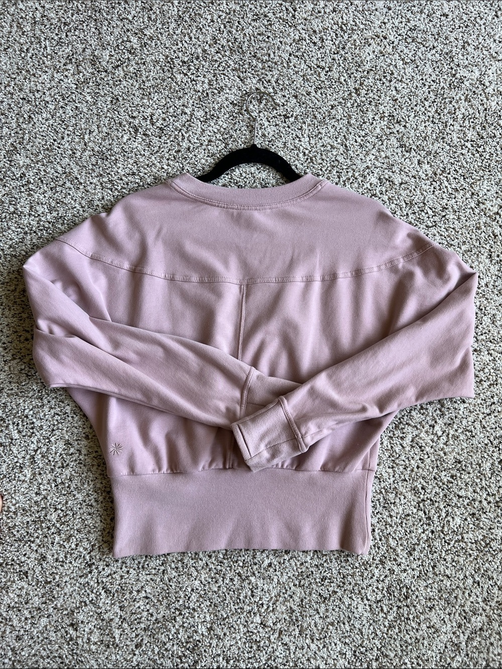 Athleta Retroterry Cropped Sweatshirt new without tags size small - Picture 3 of 3